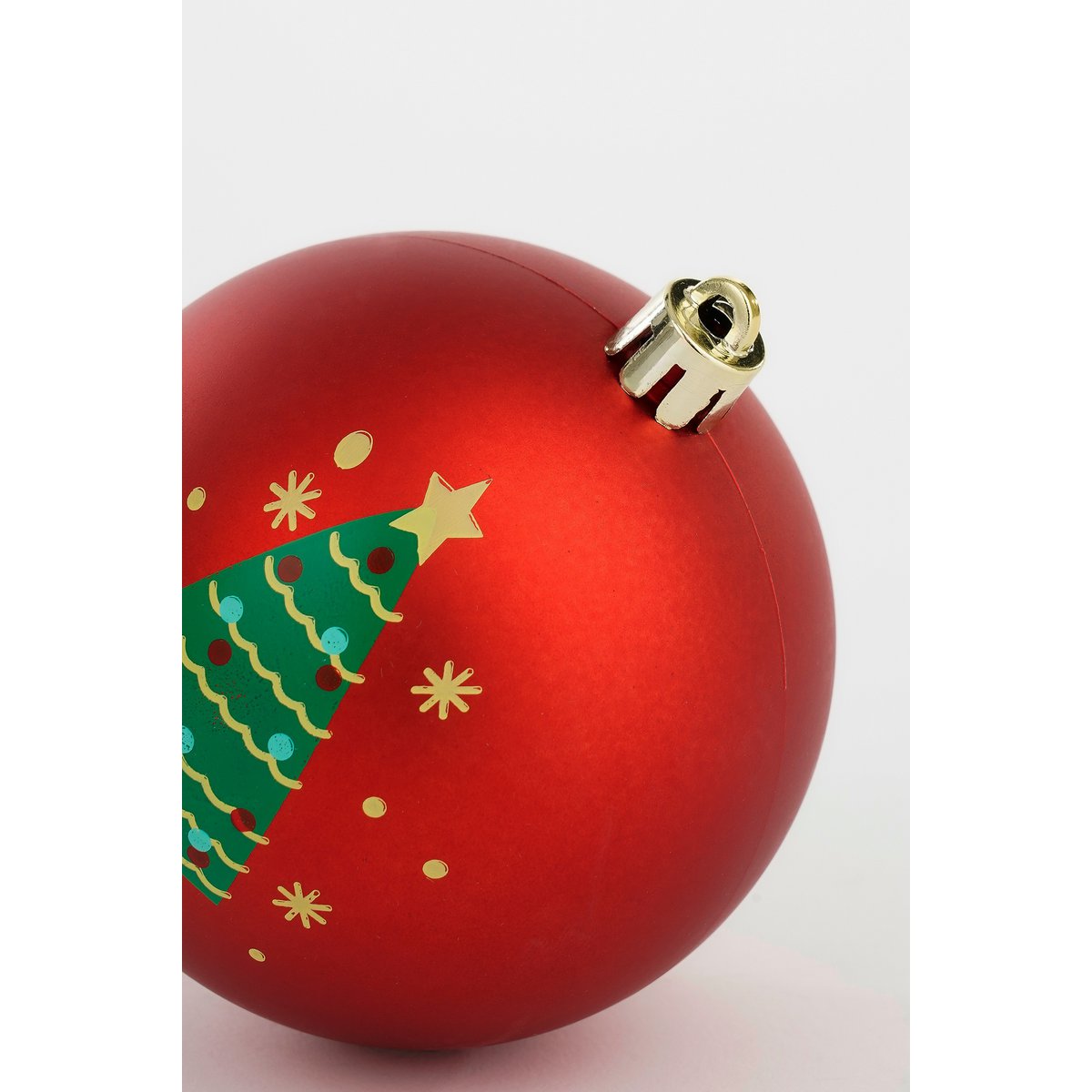 Kerstballen Set - 9 Stuks - Ø8 cm - Onbreekbaar - Wit, Rood, Groen