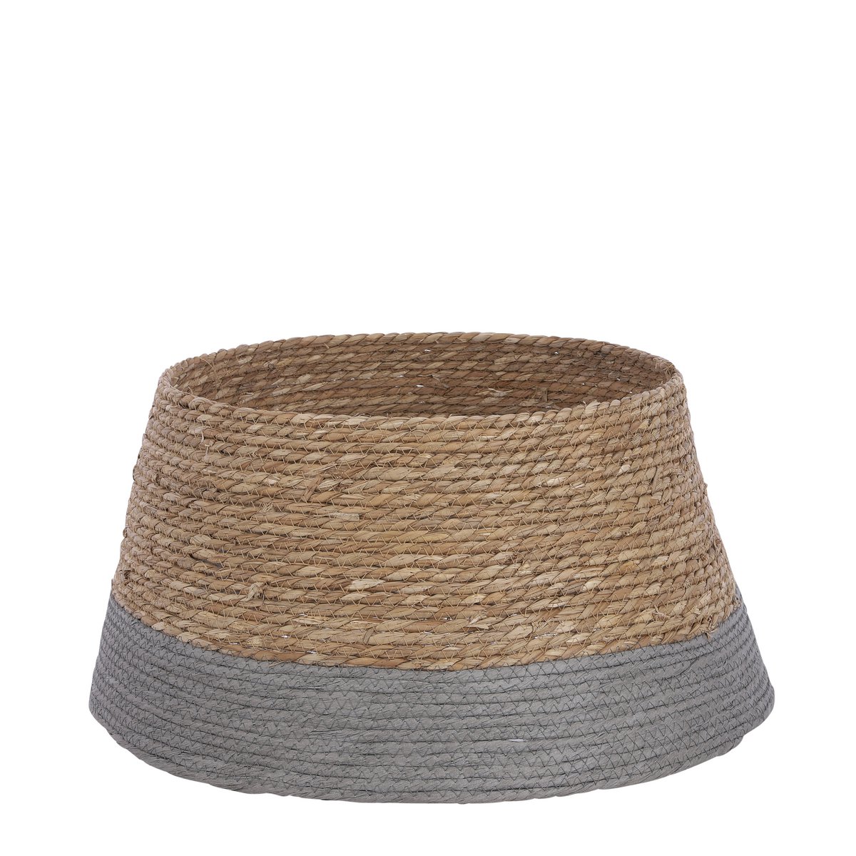 Kerstboomrok - H26 x Ø50 cm - Zeegras - Grijs