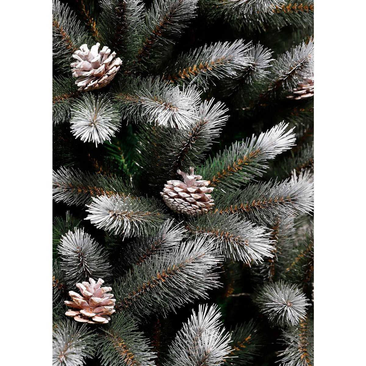 Pittsfield Kunstkerstboom met LED Verlichting - H215 x Ø117 cm - Groen Frosted