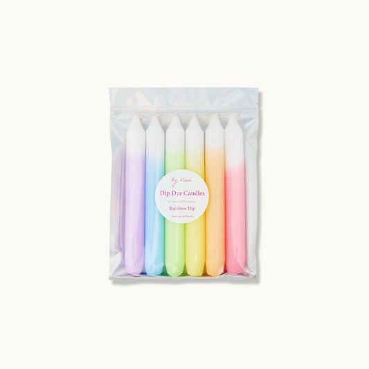 Dip Dye-kaarsenset: Rainbow Dip