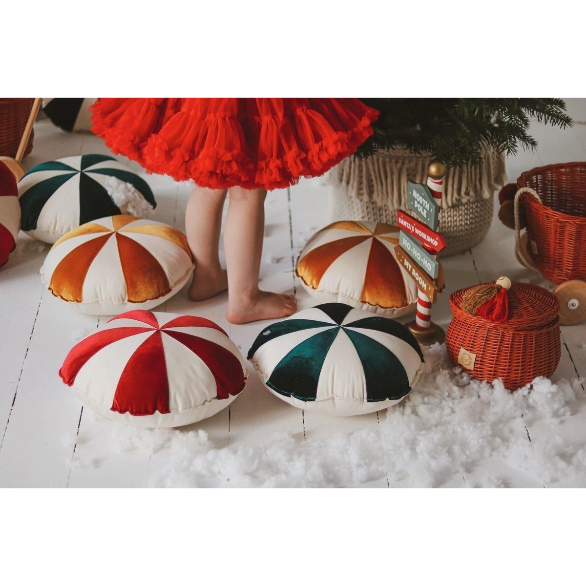 Patchworkkussen 'Green Candy'