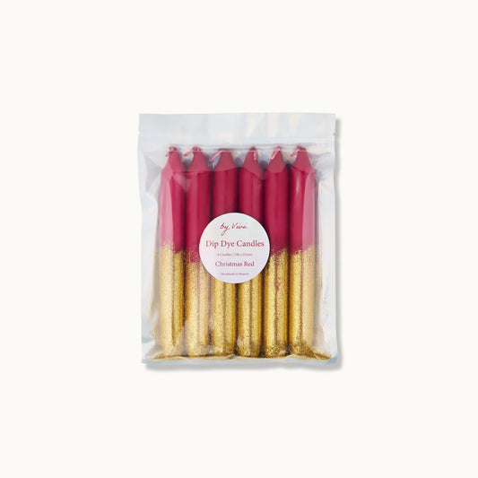 Dip Dye Kaarsenset: Glitter Kerstrood