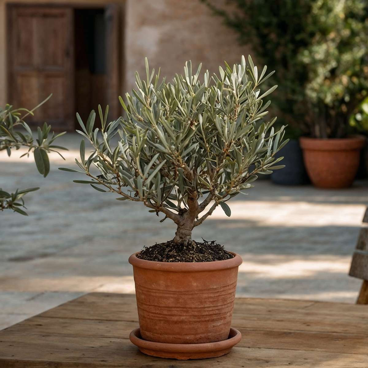 Florastore Common Olive In Scale - Olea Europaea - Height 30-40Cm - ⌀21Cm