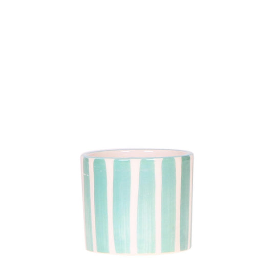 Anro Style Painted stripe  - Turquoise - Ø6cm