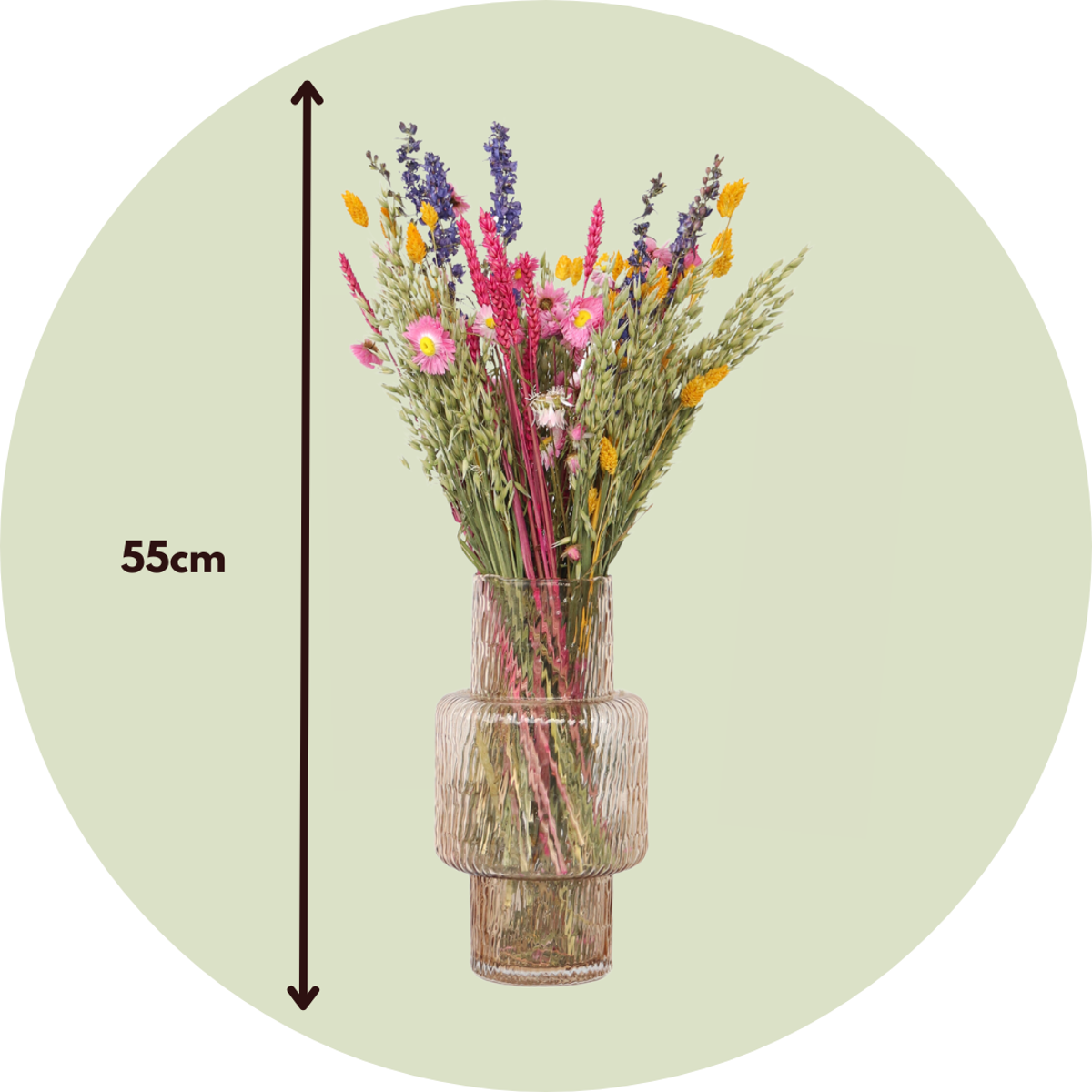Florastore Dried Flowers - Bouquet 'Trendy Vibrant' - Dryflowers