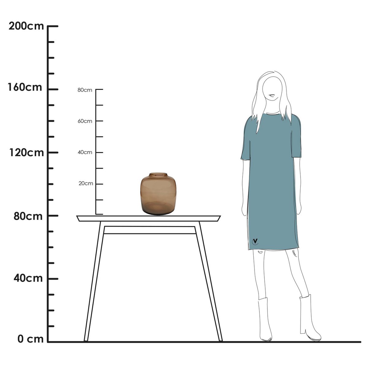 Vaas - Bartica taupe