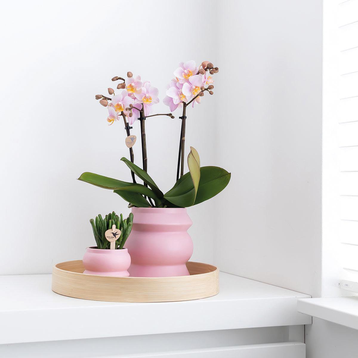Anro Style Decoratieschaal - Rond egaal bamboe dienblad Ø30cm