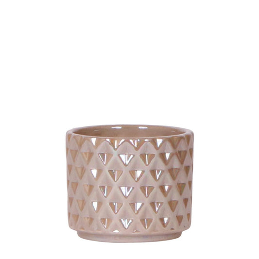 Anro Style Diamond pearl sierpot - Sand - Ø6cm