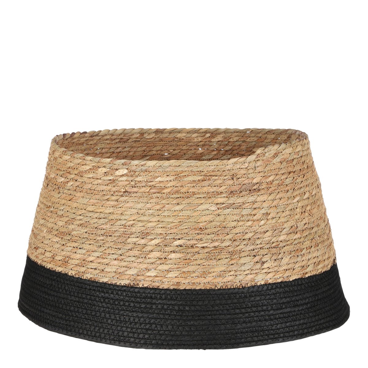 Kerstboomrok - H26 x Ø50 cm - Zeegras - Zwart