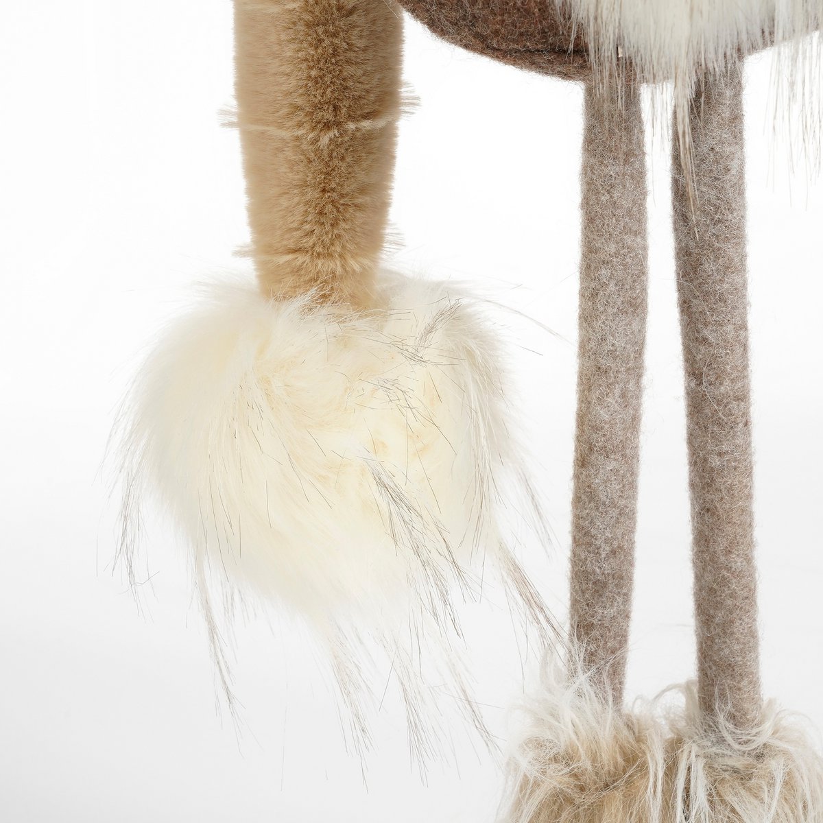 Kerstdecoratie Gnoom - L19 x B16 x H54 - Bruin