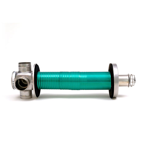 Zibro FF Rookafvoerpijp (kort, 70-130mm)