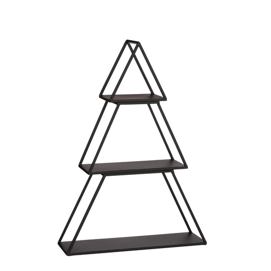 Decoratie Etagère Boom - 3 laags - L50 x B14 x H71 cm - Metaal - Zwart