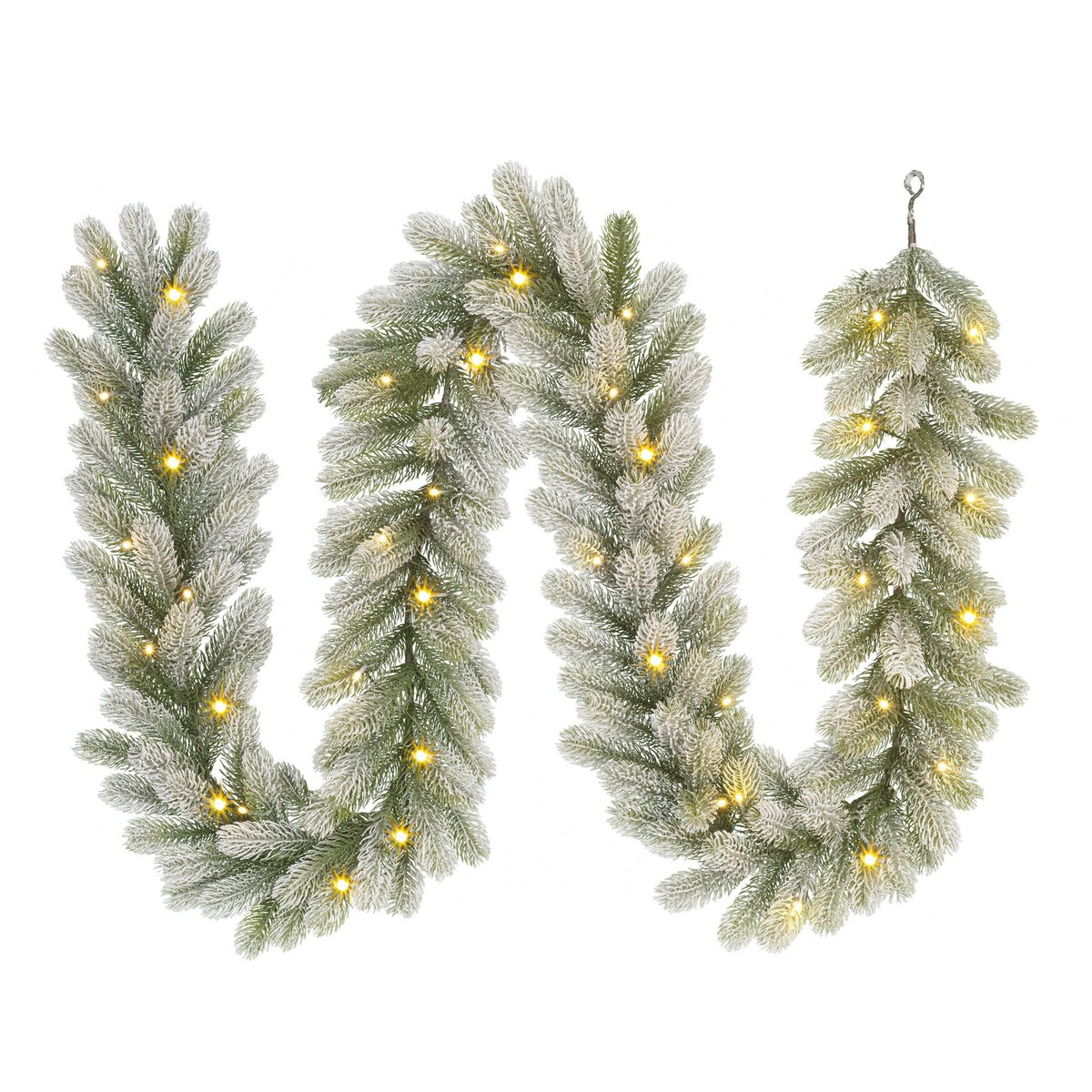 Nagoya Guirlande met LED Verlichting en Timerfunctie  - L270 x Ø20 cm - Groen