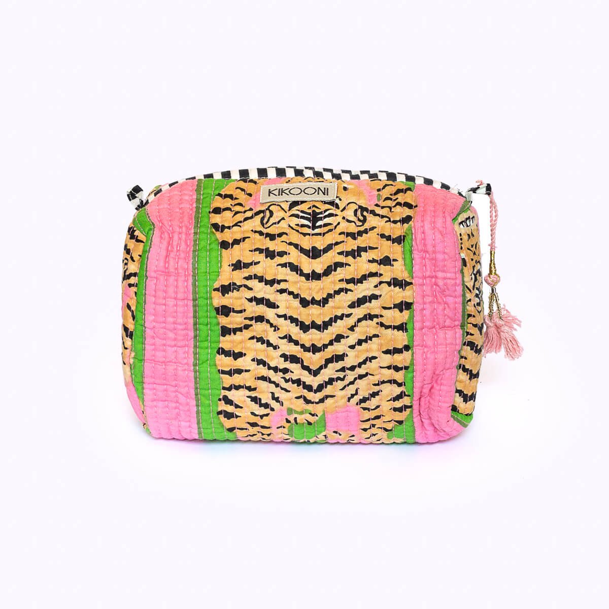 Handgemaakte kleine cosmetische tas "Poppy Tiger Candy"