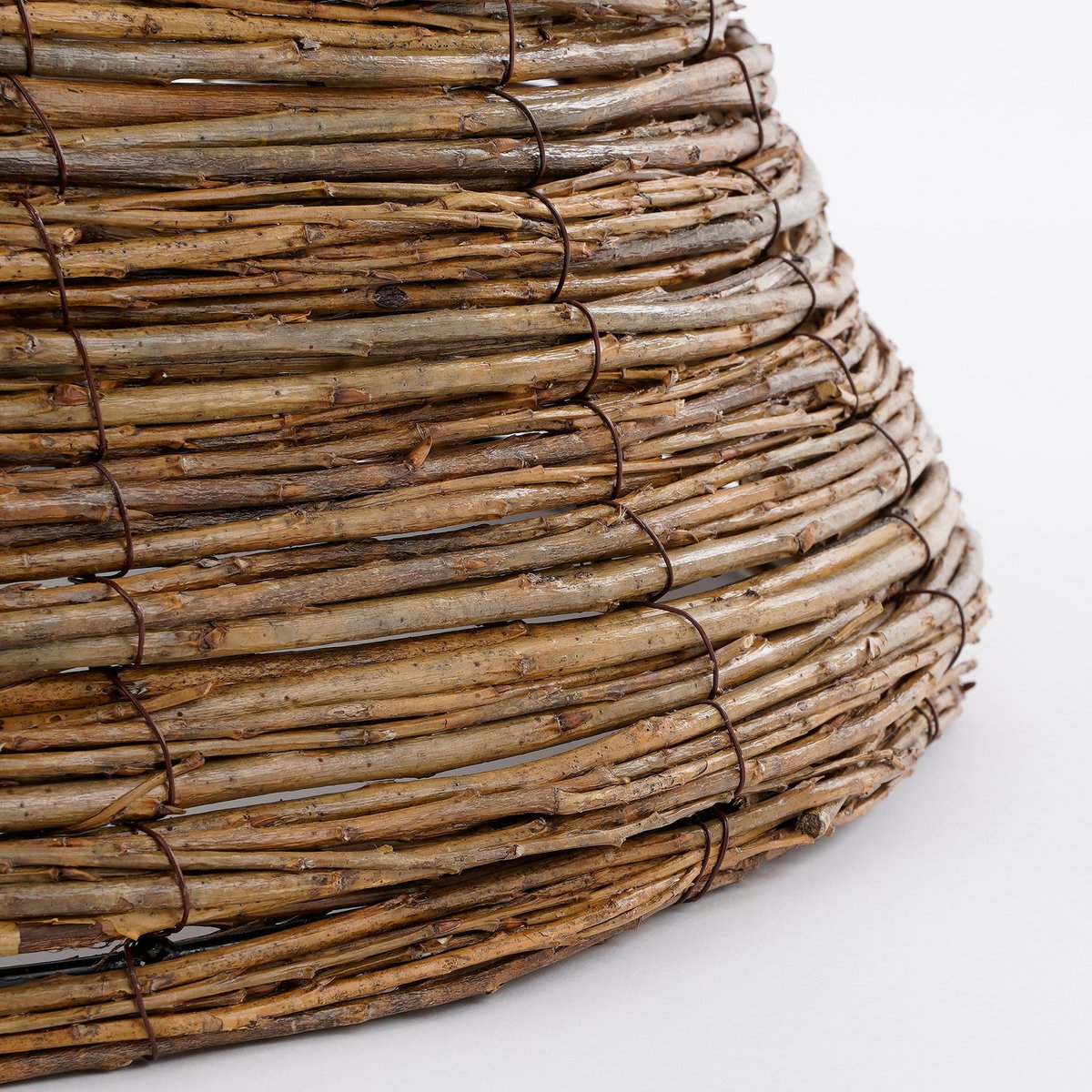 Kerstboommand - H26 x Ø55 cm - Wilgentakken - Bruin