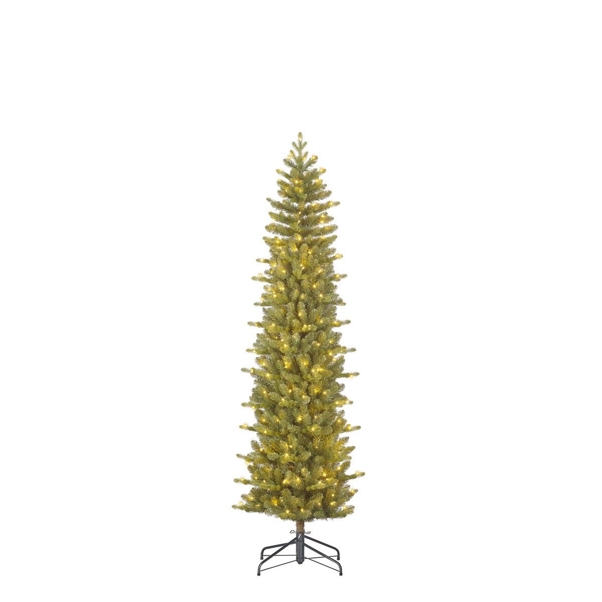 Harma Smalle Kunstkerstboom met LED Verlichting - H185 x Ø63 cm - Groen