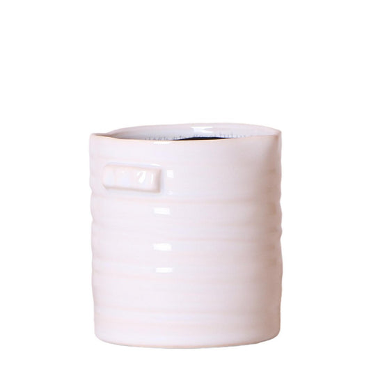 Anro Style Jug bloempot - Witte keramieken sierpot Ø9cm