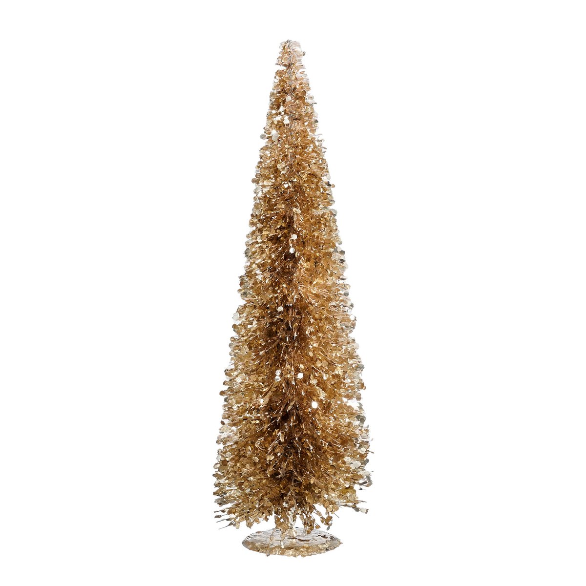 Decoratie Kerstboom - H60 x Ø19 cm - Champagne