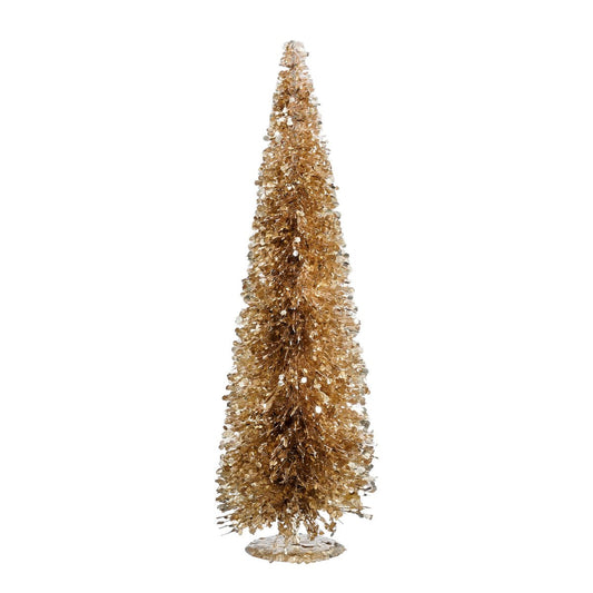 Decoratie Kerstboom - H60 x Ø19 cm - Champagne