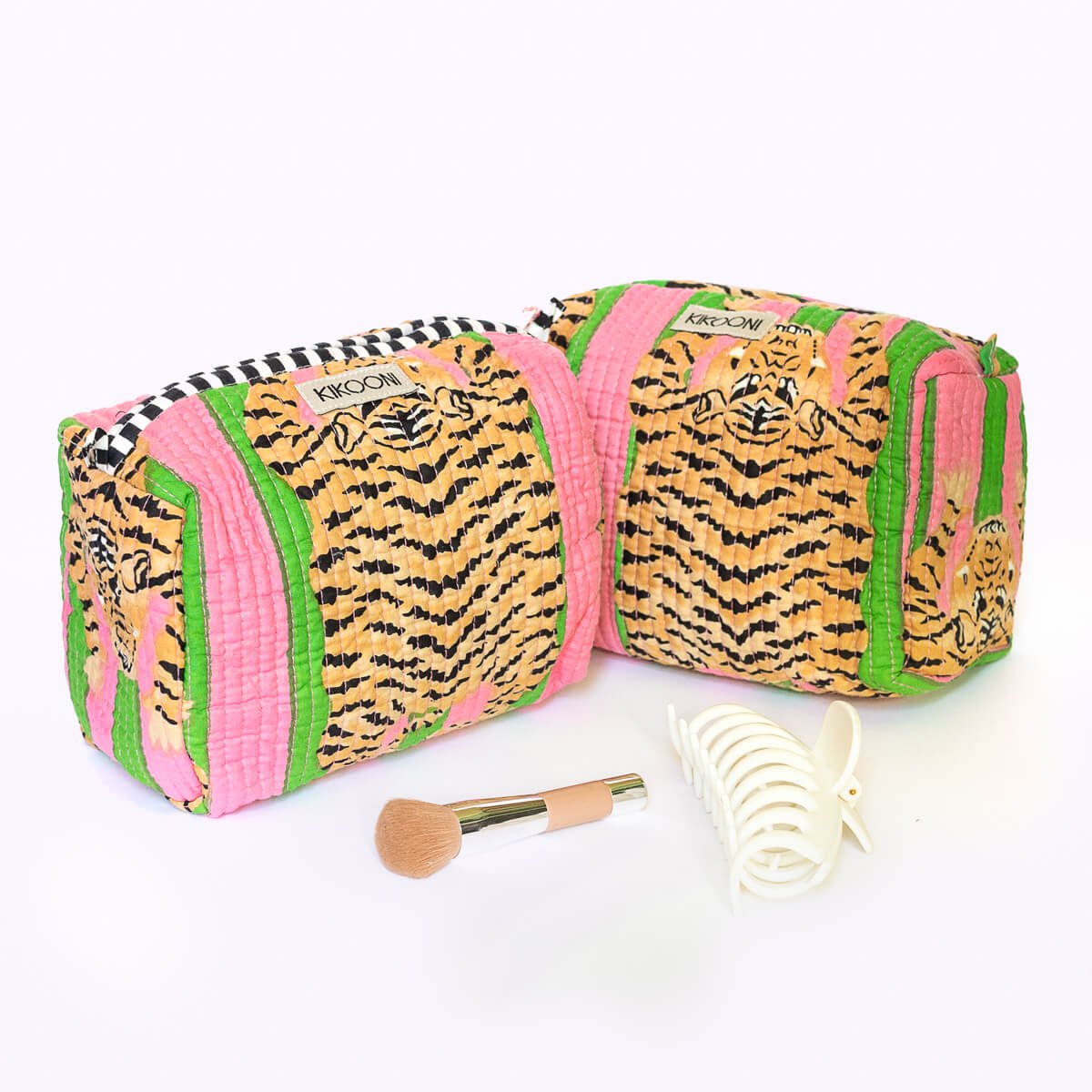 Handgemaakte kleine cosmetische tas "Poppy Tiger Candy"