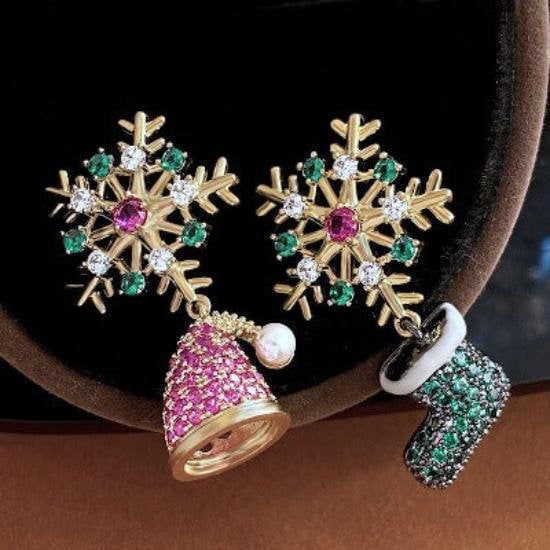 Kerstklokken n sokken oorbellen