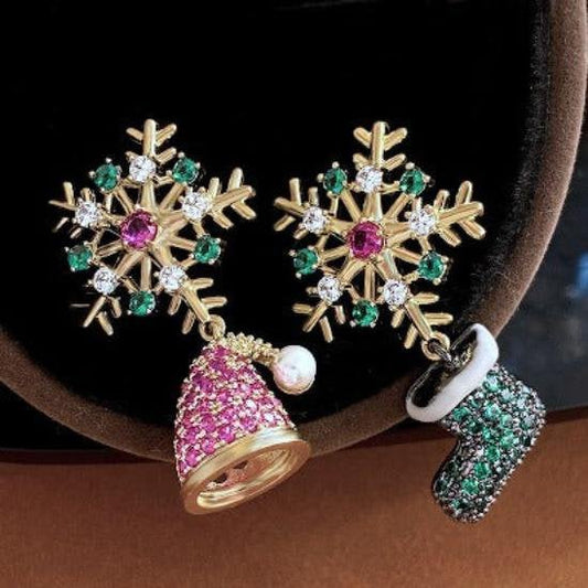 Kerstklokken n sokken oorbellen