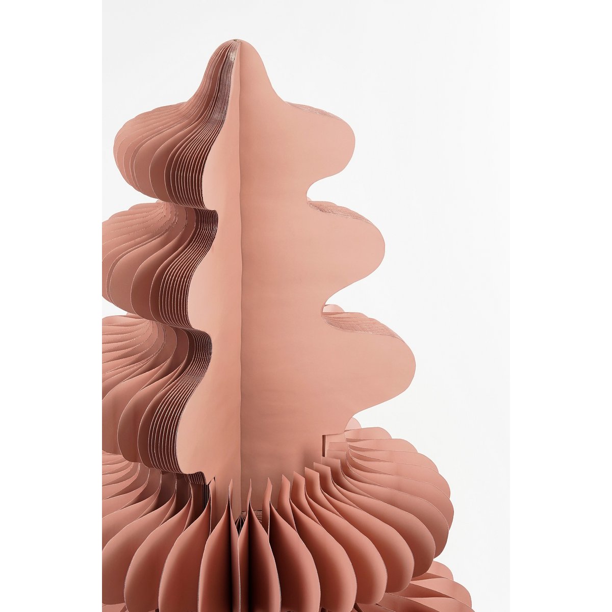 Decoratie Kerstboom - H120 x Ø82 cm - Papier - FSC Mix - Roze