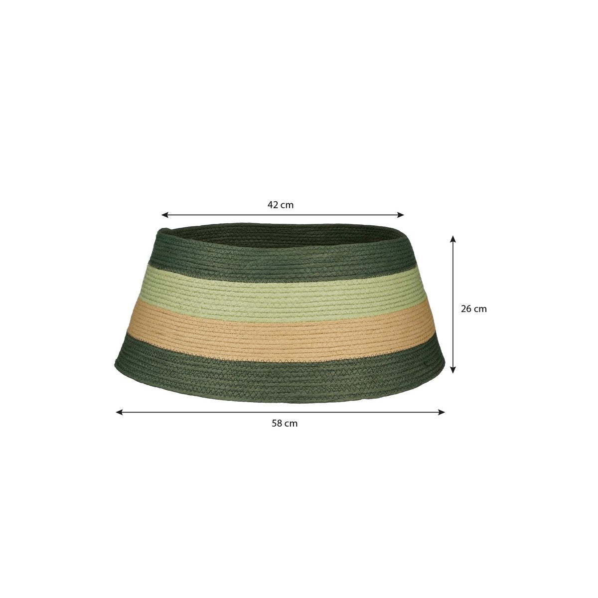 Kerstboomrok - H26 x Ø58 cm - FSC Mix - Papier - Groen