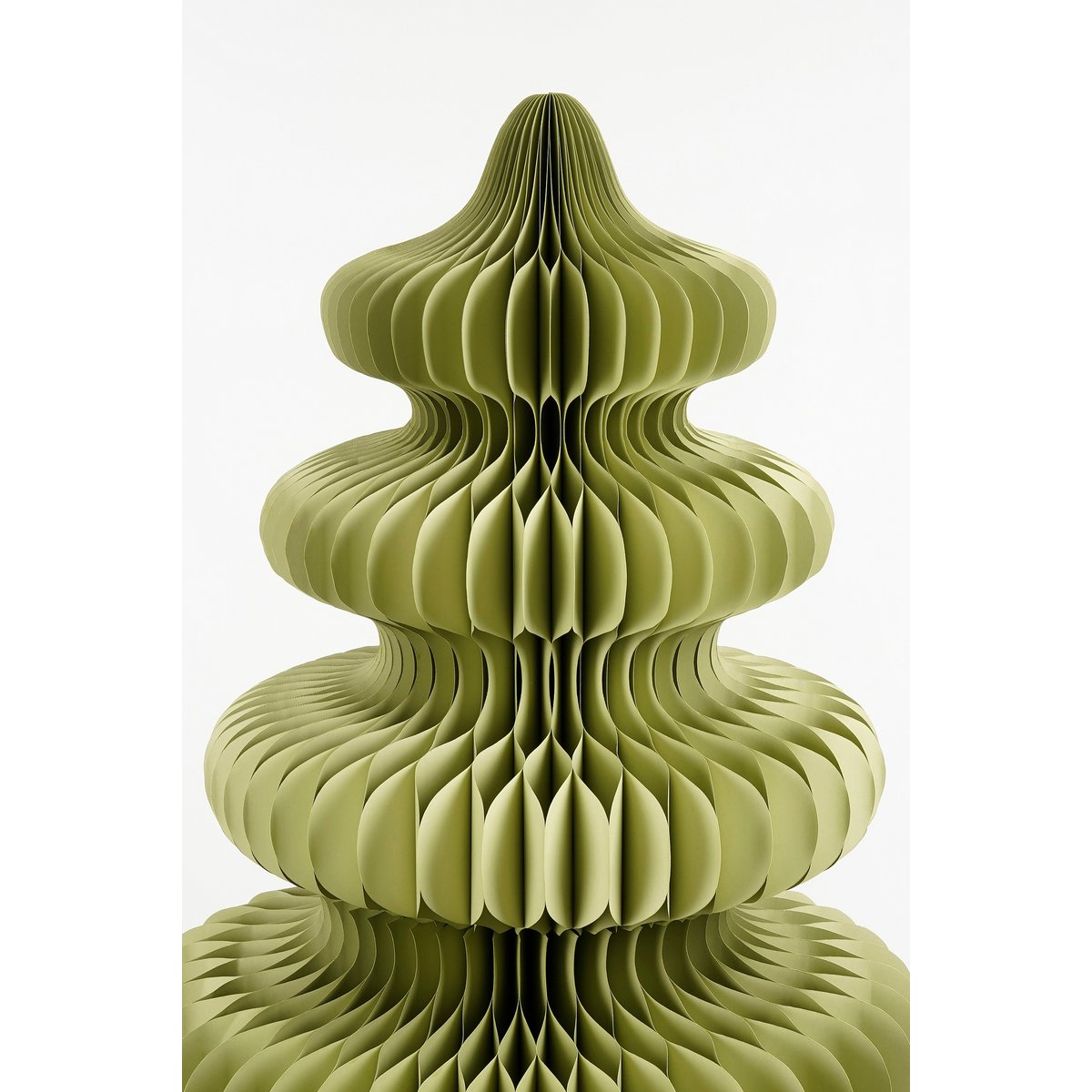 Decoratie Kerstboom - H212 x Ø148 cm - Papier - FSC Mix - Groen