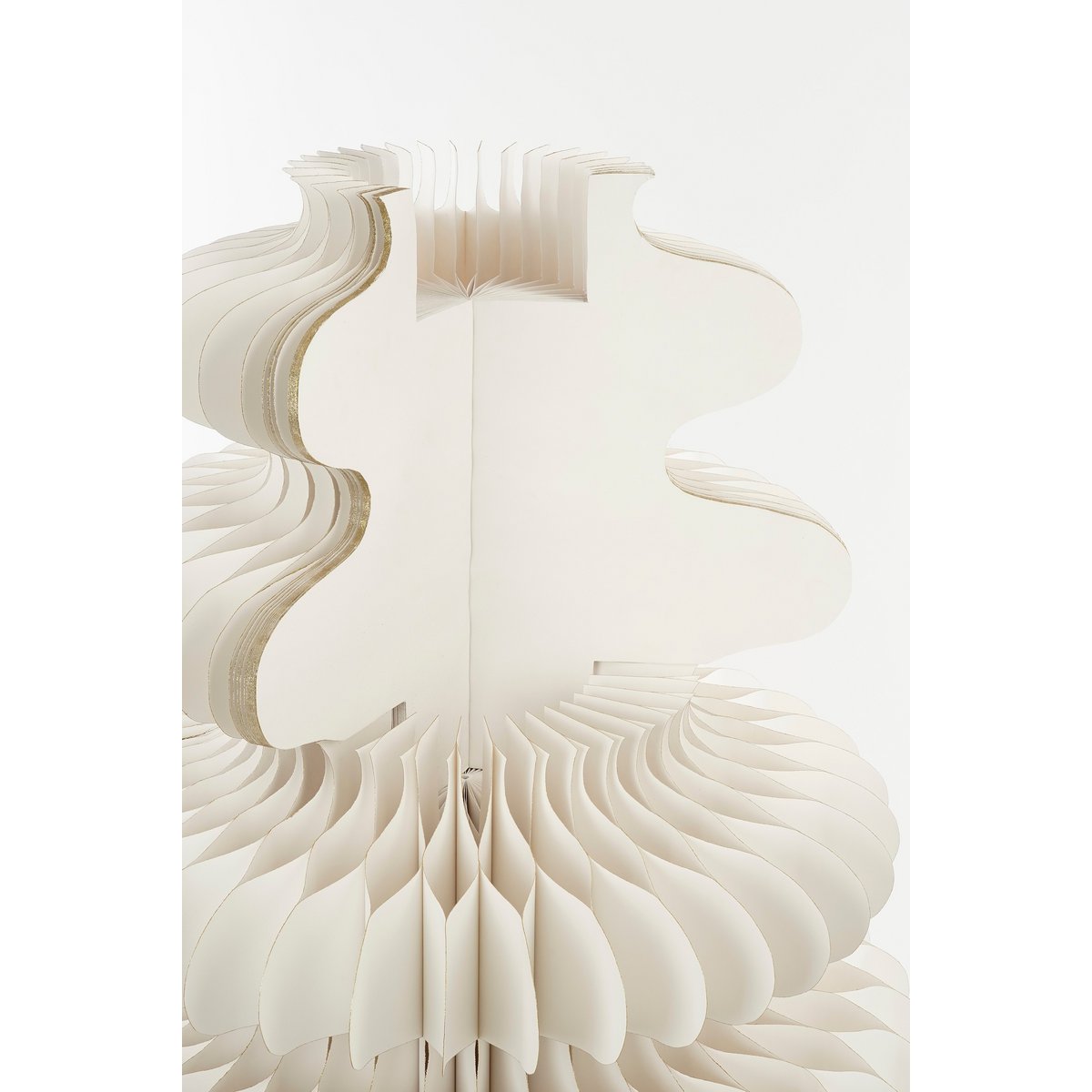 Decoratie Kerstboom - H152 x Ø104 cm - Papier - FSC Mix - Wit