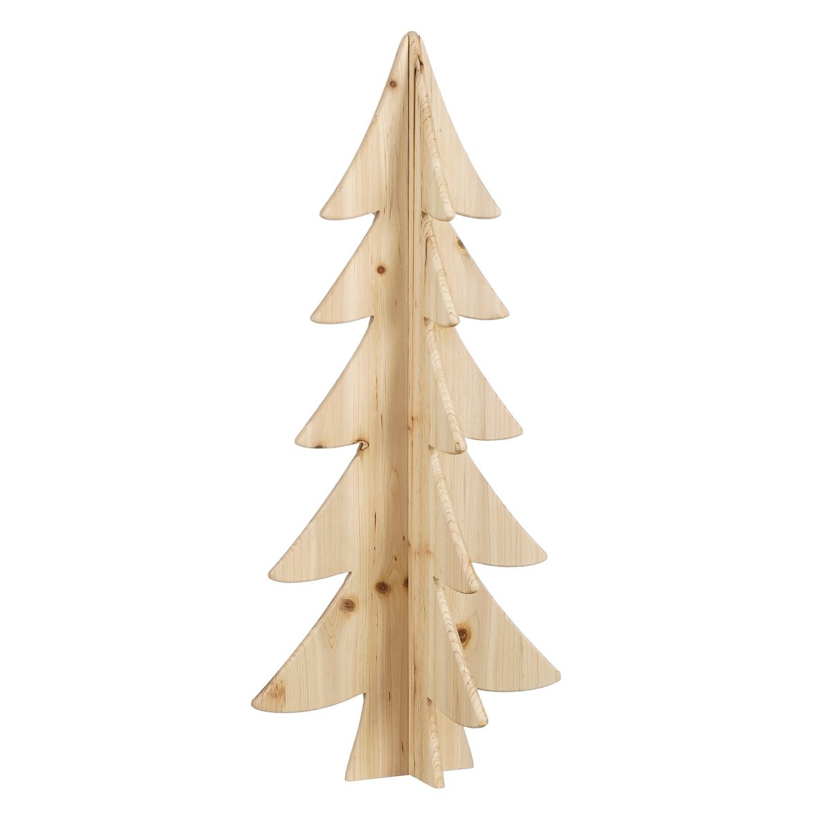 Decoratie Kerstboom - H78 x Ø36 cm - Dennenhout - FSC 100% - Bruin