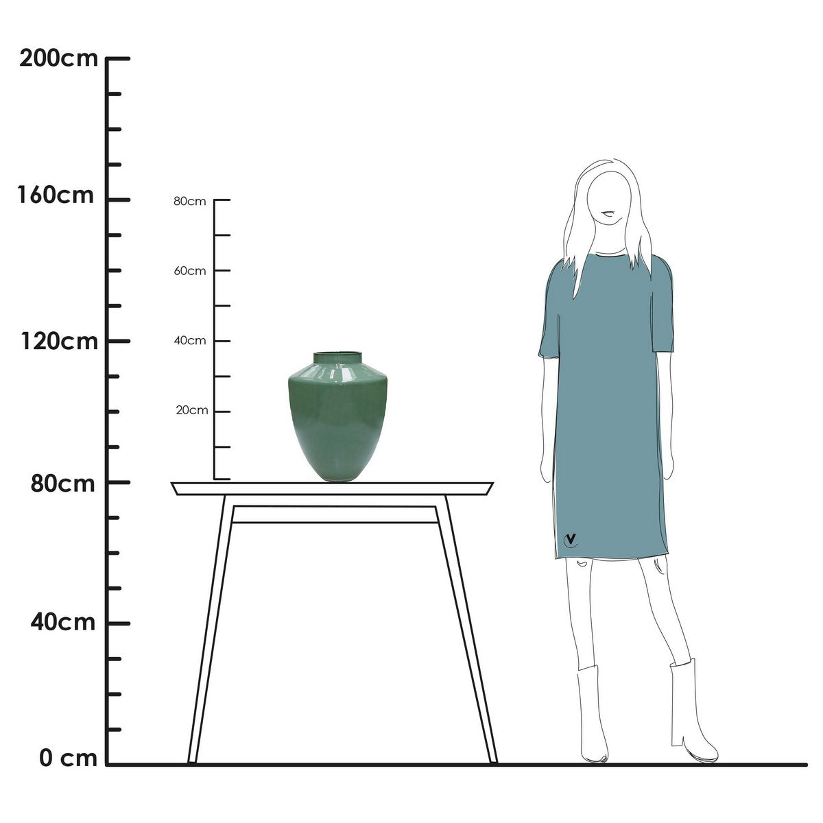 Vaas - Tugela pastel green