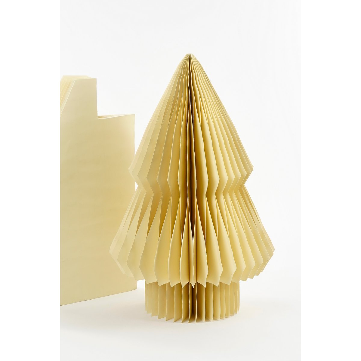 Decoratie Kerstboom - H120 x Ø80 cm - Papier - FSC Mix - Off White