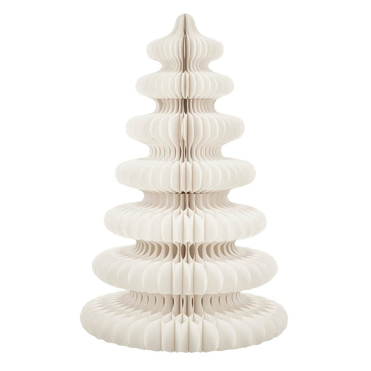 Decoratie Kerstboom - H152 x Ø104 cm - Papier - FSC Mix - Wit