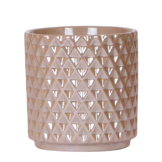 Anro Style Diamond pearl sierpot - Sand - Ø9cm