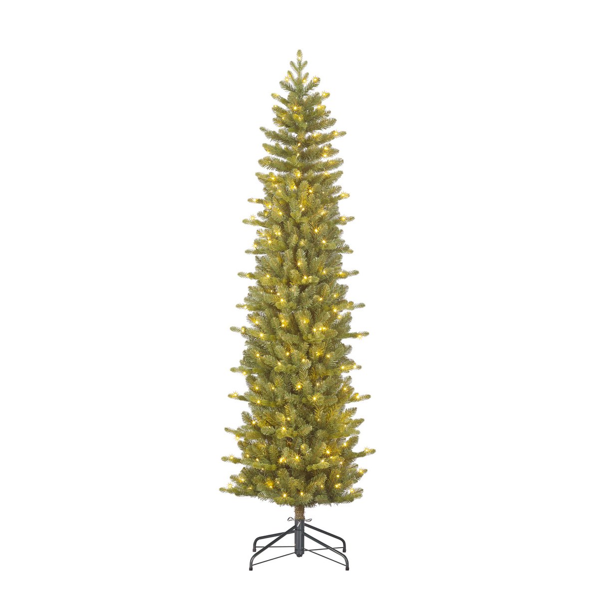 Harma Smalle Kunstkerstboom met LED Verlichting - H230 x Ø69 cm - Groen