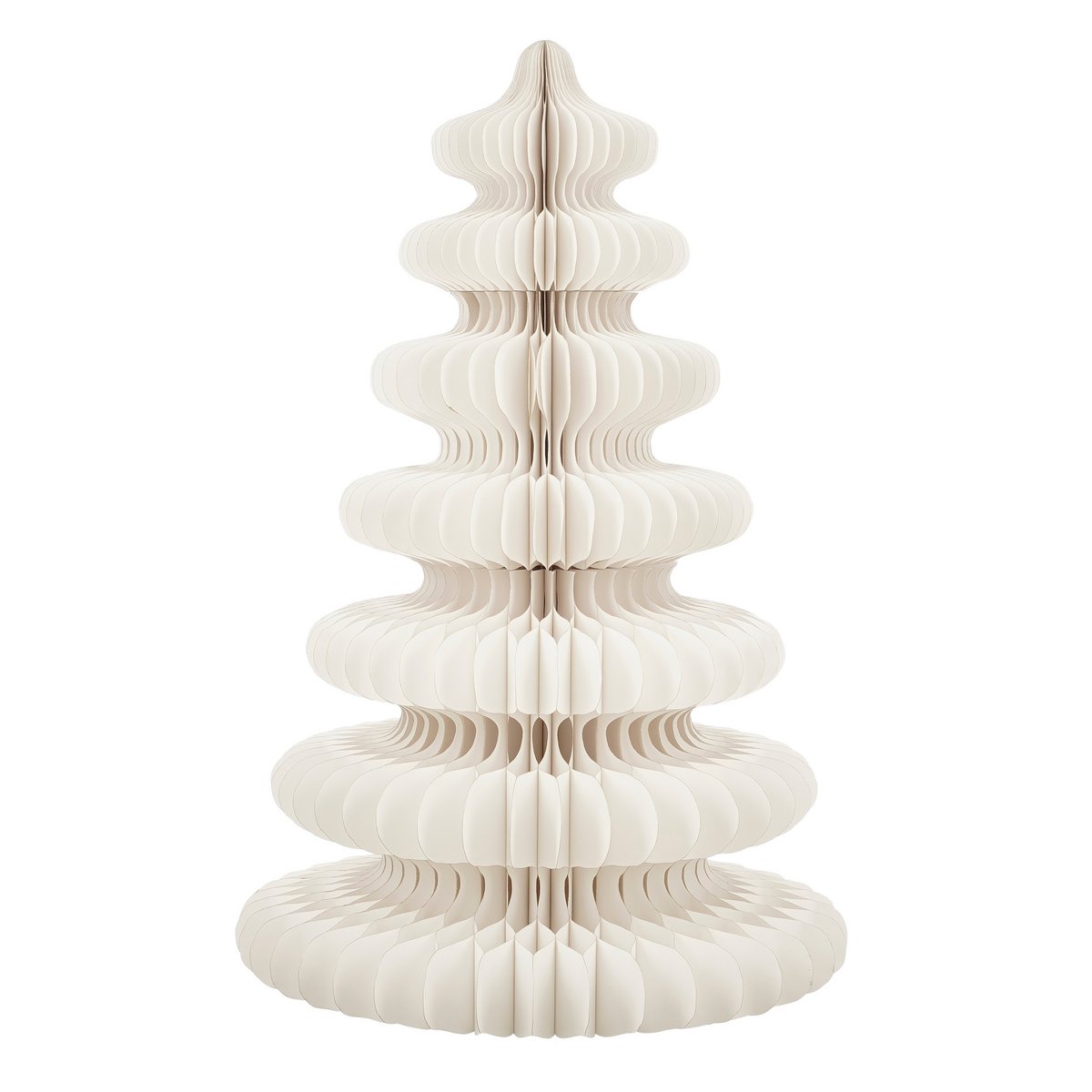 Decoratie Kerstboom - H152 x  Ø104 cm - Papier - FSC 100% - Wit