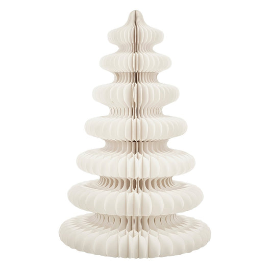 Decoratie Kerstboom - H152 x  Ø104 cm - Papier - FSC 100% - Wit