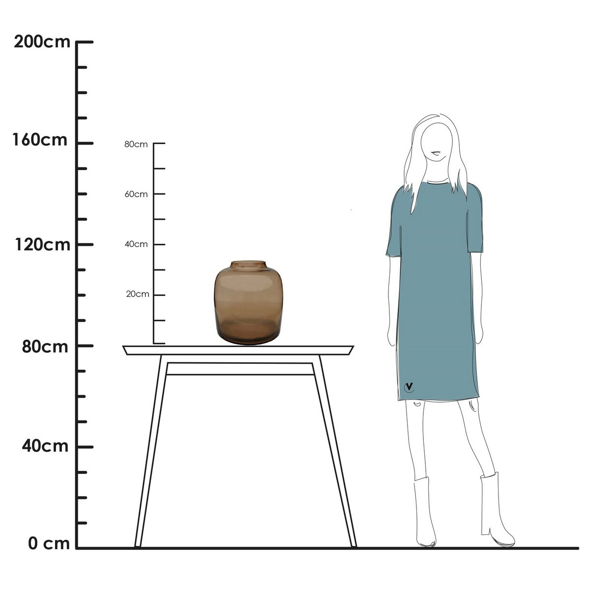 Vaas - Bartica taupe