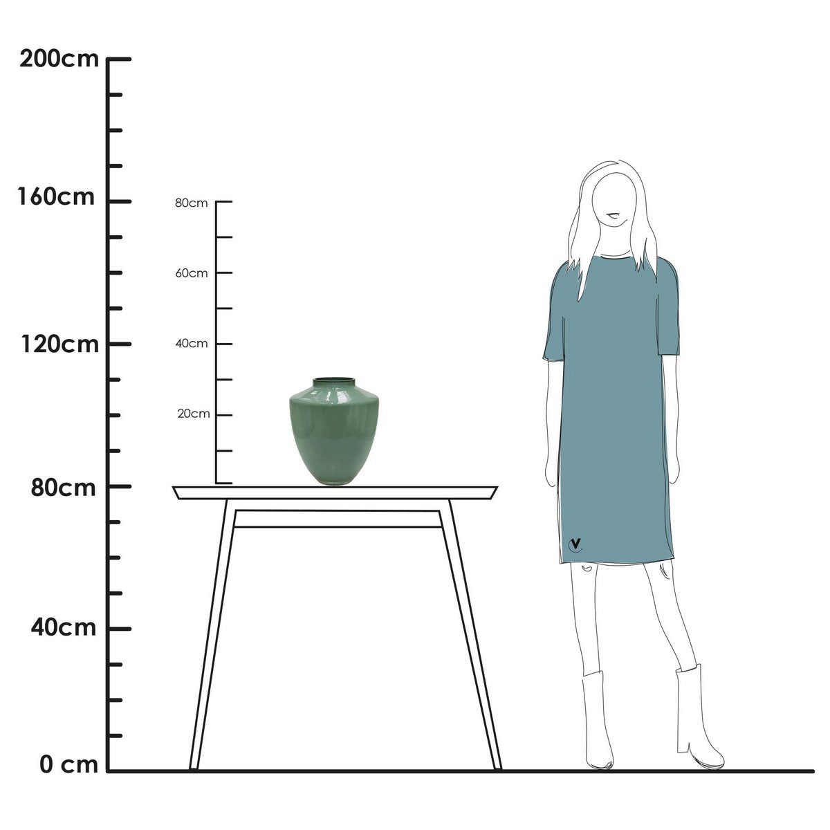 Vaas - Tugela pastel green