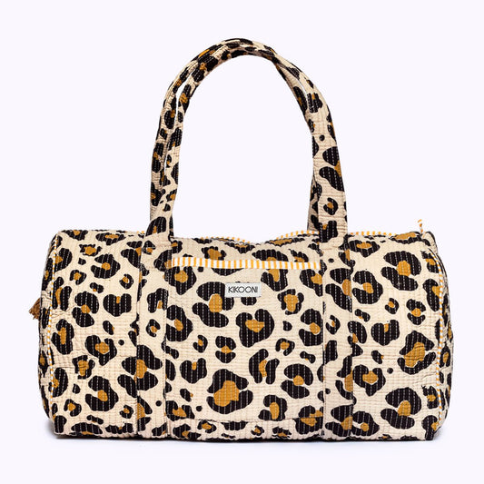 handgemaakte katoenen tas "oh Leo"