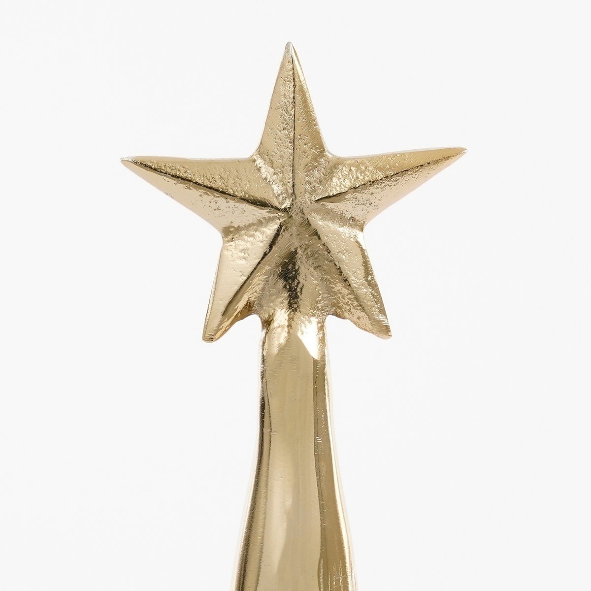 Decoratie Kerstboom - H36 x Ø11 cm - Aluminium - Goud