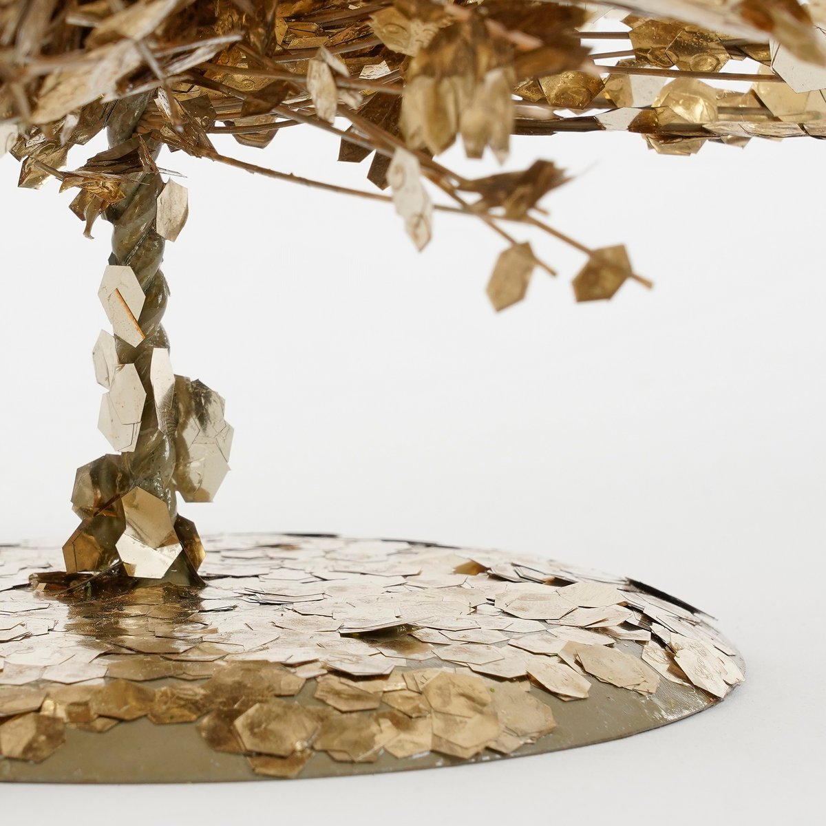 Decoratie Kerstboom - H60 x Ø19 cm - Champagne