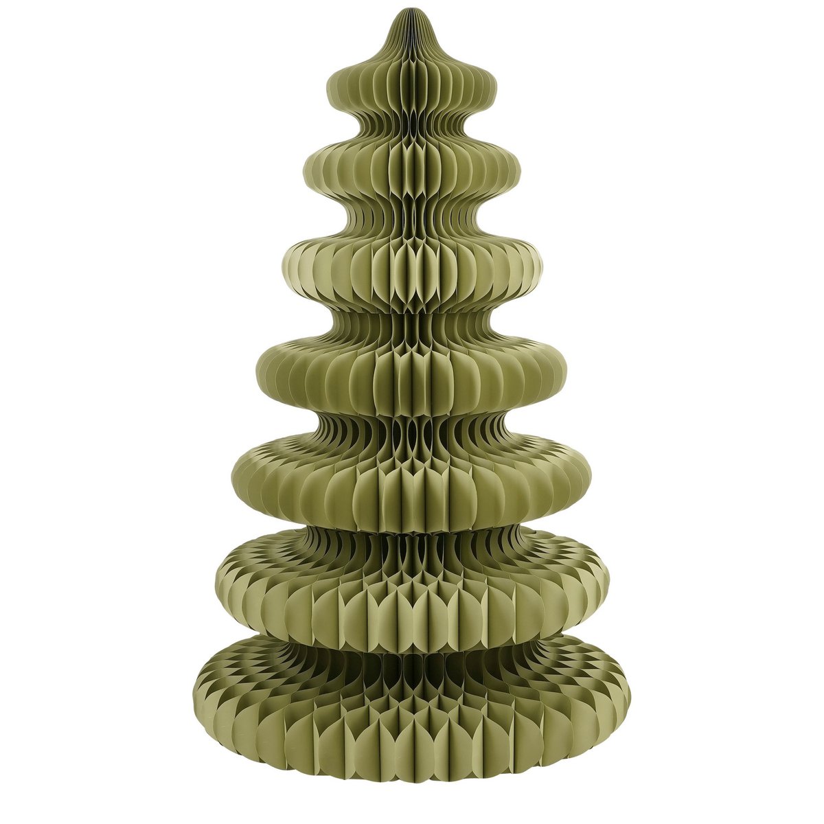 Decoratie Kerstboom - H212 x  Ø148 cm - Papier - FSC 100% - Groen