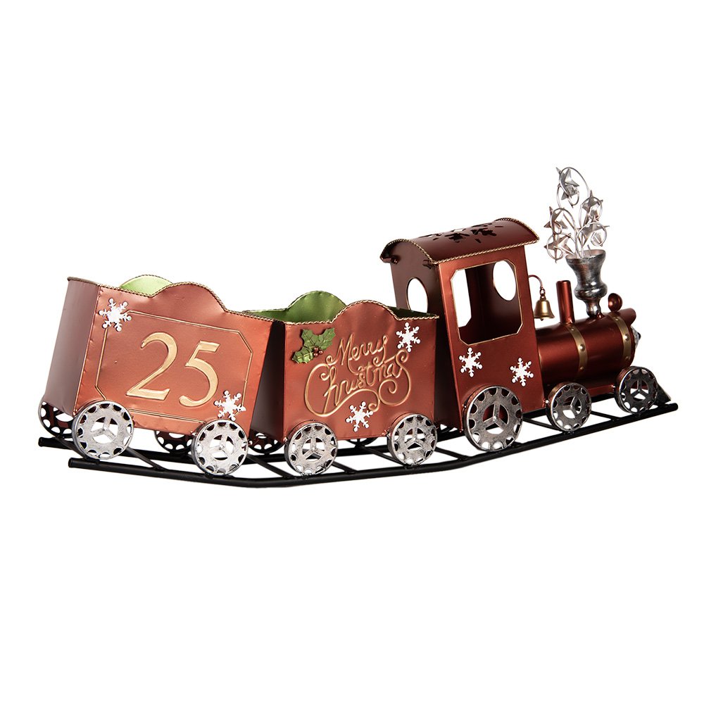 Decoratie trein 79x15x37 cm