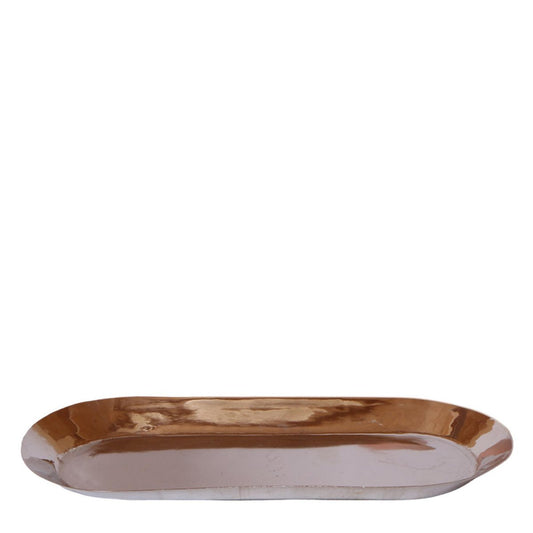 Anro Style Plate oval - Ovale dienblad Ø30cm - Silver
