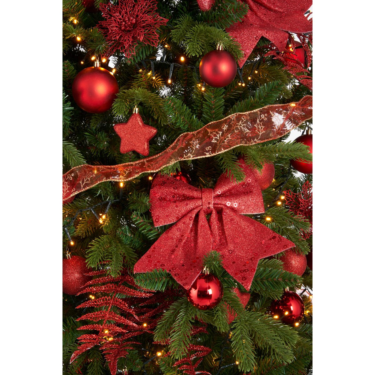 Kerstboom Decoratie Set - 100 Stuks - Rood