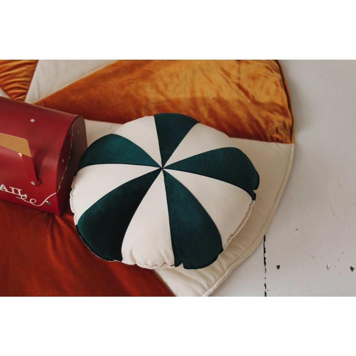 Patchworkkussen 'Green Candy'